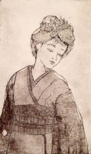 Geisha Intaglio Print